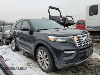 2023 Ford Explorer Platinum z VIN 1FM5K8HC3PGA87872, wystawiony jako Copart lot #44706005 z przebiegiem 60 390 mil mil oraz Szkoda całkowita • Salvage title. Historia ofert i sprzedaży dostępna na DreamBid. Obrazek 4.