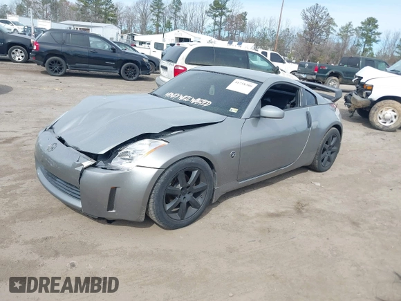 2004 Nissan 350Z Touring with VIN JN1AZ34DX4M100407, listed as a IAAI auction lot 41758380 with 154,166 mi miles. Bid and sale history available at carsss.com. Image 2.