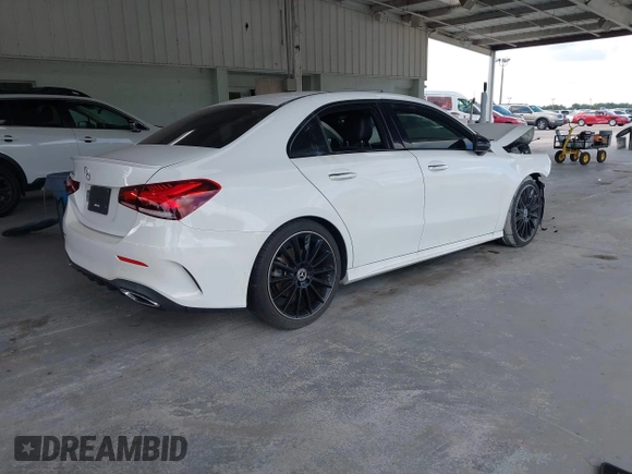 2021 Mercedes-Benz A 220 with VIN W1K3G4EB8MJ267581, listed as a IAAI auction lot 42561173 with 56,608 mi miles and . Bid and sale history available at DreamBid. Image 4.