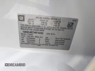 2017 Chevrolet Suburban Premier z VIN 1GNSCJKC7HR142082, wystawiony jako IAAI lot #41749026 z przebiegiem 152 415 mil mil oraz . Historia ofert i sprzedaży dostępna na DreamBid. Obrazek 9.