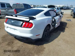 2021 Ford Mustang EcoBoost with VIN 1FA6P8TH6M5104559, listed as a IAAI auction lot 41879755 with 1 mi miles. Bid and sale history available at carsss.com. Image 4.