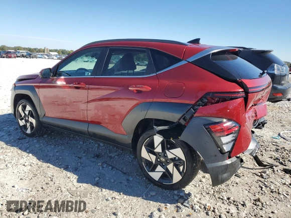 2024 Hyundai Kona Limited with VIN KM8HECA37RU069770, listed as a Copart auction lot 74526904 with 5,319 mi miles and Non Repairable. Bid and sale history available at carsss.com. Image 2.