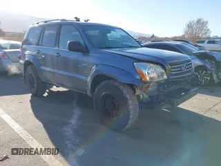 2005 Lexus GX 470 z VIN JTJBT20X650076884, wystawiony jako IAAI lot #41776915 z przebiegiem 219 091 mil mil oraz . Historia ofert i sprzedaży dostępna na DreamBid. Obrazek 1.