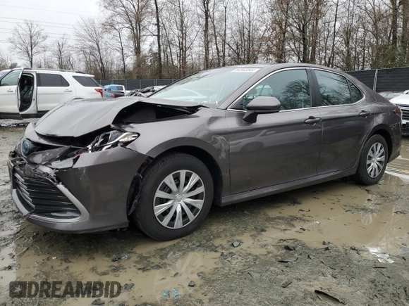 2022 Toyota Camry Hybrid LE with VIN 4T1C31AK1NU041632, listed as a Copart auction lot 84563844 with 36,255 mi miles and Salvage Title. Bid and sale history available at carsss.com. Image 1.