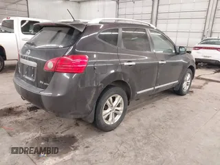2013 Nissan Rogue SL with VIN JN8AS5MV0DW659608, listed as a IAAI auction lot 41175220 with 124,353 mi miles and . Bid and sale history available at DreamBid. Image 4.