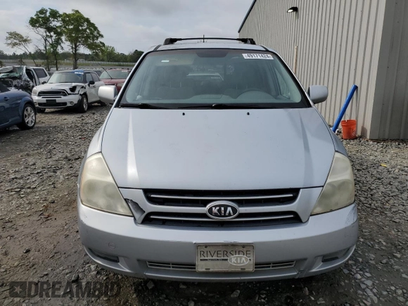 2006 Kia Sedona LX with VIN KNDMB233X66086517, listed as a Copart auction lot 49171424 with 167,999 mi miles and Salvage Title. Bid and sale history available at carsss.com. Image 5.
