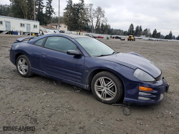 2000 Mitsubishi Eclipse GT with VIN 4A3AC54L9YE148589, listed as a Copart auction lot 42258715 with 190,346 mi miles and Salvage Title. Bid and sale history available at carsss.com. Image 4.