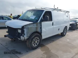 2012 Chevrolet Express Cargo z VIN 1GCSGAFX3C1119397, wystawiony jako IAAI lot #42092709 z przebiegiem 190 851 mil mil oraz . Historia ofert i sprzedaży dostępna na DreamBid. Obrazek 2.