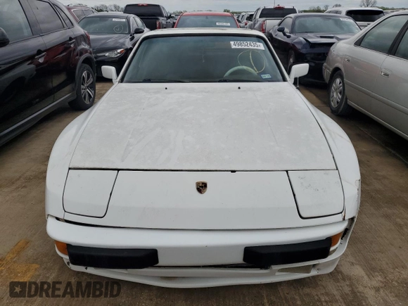1984 Porsche 944 с VIN WP0AA094XEN452894, выставлен на аукционе Copart как лот 49852435 с пробегом 37 161 миль миль и Чистый • Clean title. История ставок и продаж доступна на DreamBid. Изображение 5.