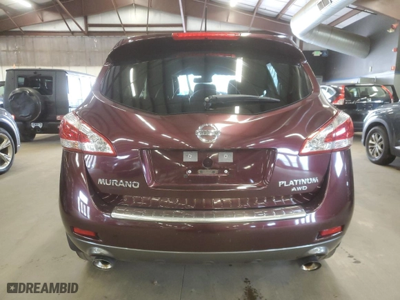 2014 Nissan Murano SV with VIN JN8AZ1MW6EW508352, listed as a Copart auction lot 52592605 with 93,707 mi miles and Clean Title. Bid and sale history available at carsss.com. Image 6.