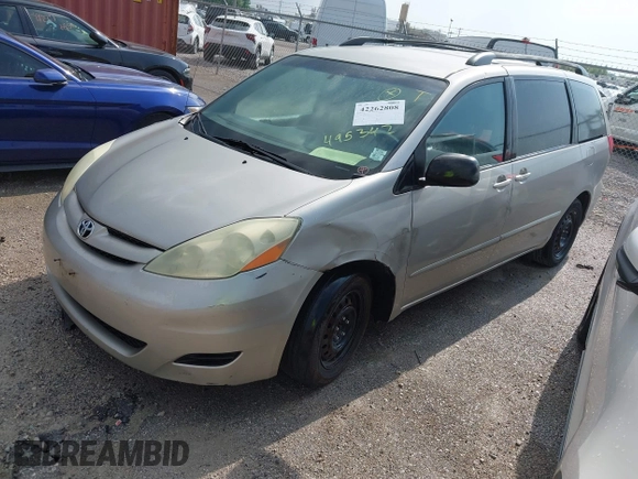 2006 Toyota Sienna CE с VIN 5TDZA23C76S495342, выставлен на аукционе IAAI как лот 42262808 с пробегом 295 417 миль миль и . История ставок и продаж доступна на DreamBid. Изображение 2.