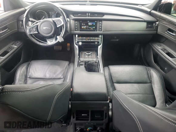 2018 Jaguar XF with VIN SAJBG4FV8JCY69204, listed as a Copart auction lot 50270335 with 45,243 mi miles and Salvage Title. Bid and sale history available at DreamBid. Image 8.