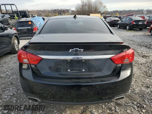 2016 Chevrolet Impala LTZ with VIN 2G1145S36G9165864, listed as a Copart auction lot 82302994 with 131,074 mi miles and Salvage Title. Bid and sale history available at carsss.com. Image 6.