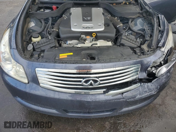 2007 Infiniti G35 Journey with VIN JNKBV61E37M724595, listed as a Copart auction lot 75859344 with 69,052 mi miles and Salvage Title. Bid and sale history available at DreamBid. Image 11.