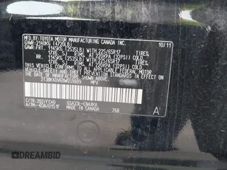 2011 Toyota RAV4 with VIN 2T3BK4DV6BW059889, listed as a IAAI auction lot 41925781 with 160,554 mi miles. Bid and sale history available at carsss.com. Image 9.