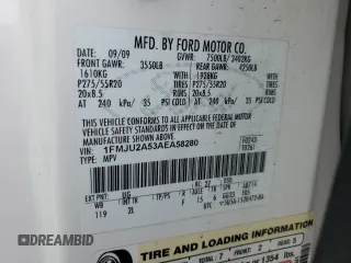 2010 Ford Expedition Limited with VIN 1FMJU2A53AEA58280, listed as a Copart auction lot 71404624 with 181,008 mi miles and Salvage title. Bid and sale history available at DreamBid. Image 13.