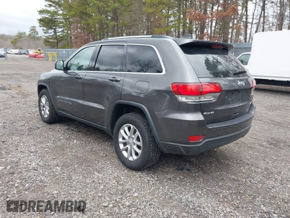 2021 Jeep Grand Cherokee Laredo X with VIN 1C4RJFAG6MC703691, listed as a IAAI auction lot 41655340 with 53,300 mi miles and . Bid and sale history available at DreamBid. Image 3.