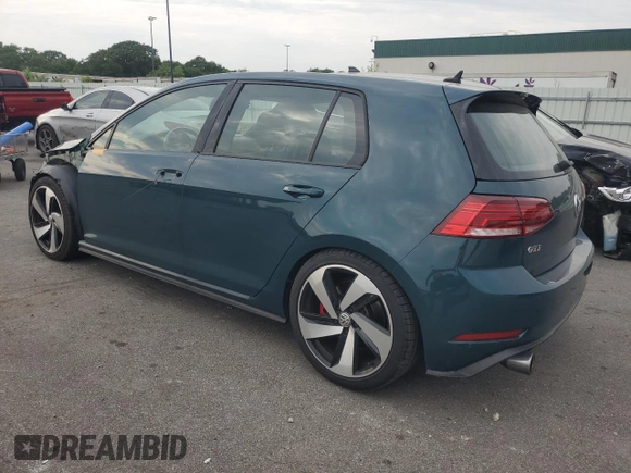 2018 Volkswagen Golf GTI S with VIN 3VW547AU1JM290412, listed as a Copart auction lot 58923474 with 60,737 mi miles and Salvage Title. Bid and sale history available at carsss.com. Image 2.