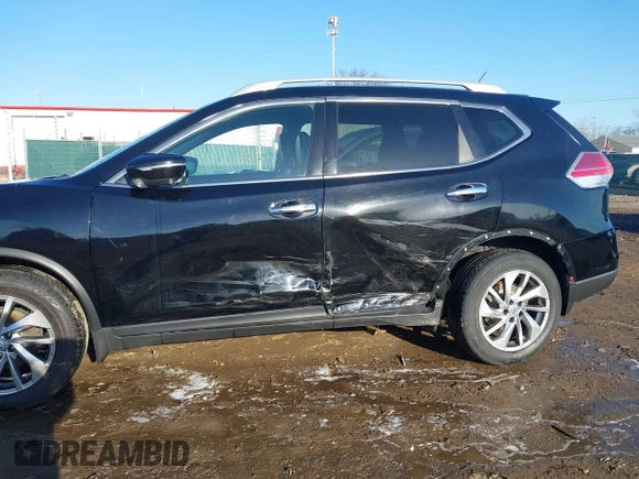 2014 Nissan Rogue S with VIN 5N1AT2MV7EC755967, listed as a IAAI auction lot 41800889 with 130,811 mi miles. Bid and sale history available at carsss.com. Image 6.