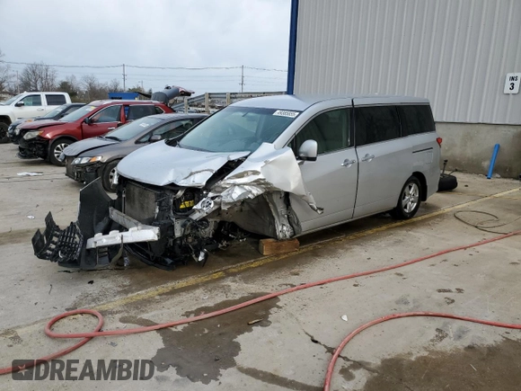 2012 Nissan Quest SL with VIN JN8AE2KP9C9039153, listed as a Copart auction lot 49385855 with 184,811 mi miles and Non Repairable. Bid and sale history available at carsss.com. Image 1.