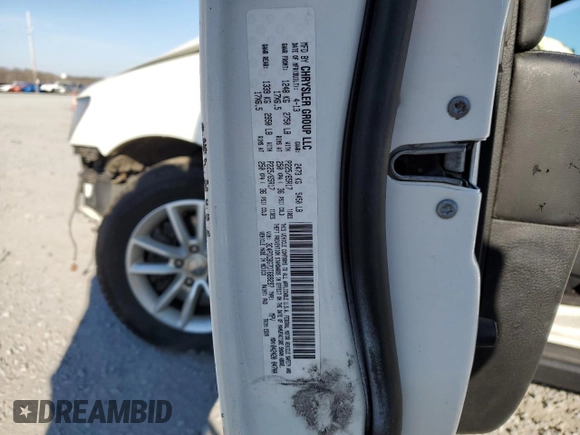 2013 Dodge Journey SXT with VIN 3C4PDCBG7DT689297, listed as a Copart auction lot 47303385 with 129,120 mi miles and Salvage Title. Bid and sale history available at carsss.com. Image 16.