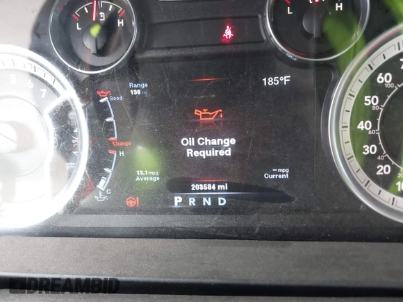 2013 Ram 1500 Express with VIN 1C6RR7FT2DS687975, listed as a IAAI auction lot 42460500 with 203,584 mi miles and . Bid and sale history available at DreamBid. Image 16.