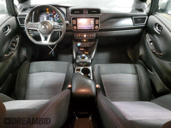 2020 Nissan LEAF SV Plus with VIN 1N4BZ1CP8LC308684, listed as a Copart auction lot 44650975 with 25,570 mi miles and Salvage Title. Bid and sale history available at DreamBid. Image 8.