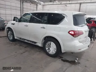 2017 Infiniti QX80 with VIN JN8AZ2NC9H9430498, listed as a IAAI auction lot 41579847 with 133,321 mi miles. Bid and sale history available at carsss.com. Image 3.