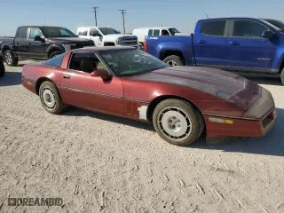 1986 Chevrolet Corvette with VIN 1G1YY0789G5118657, listed as a Copart auction lot 77743794 with 97,673 mi miles and Salvage Title. Bid and sale history available at carsss.com. Image 4.