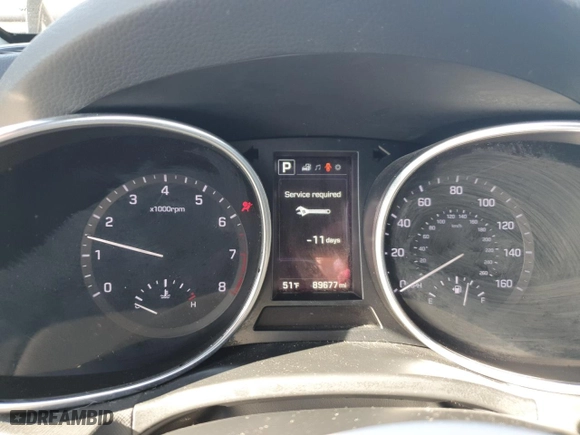 2018 Hyundai Santa Fe Sport Limited with VIN 5XYZUDLA1JG556353, listed as a Copart auction lot 81282344 with 89,677 mi miles and Clean Title. Bid and sale history available at carsss.com. Image 9.