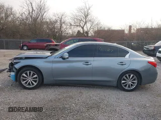 2016 Infiniti Q50 2.0t Premium with VIN JN1CV7AR3GM250973, listed as a IAAI auction lot 41099907 with 115,173 mi miles. Bid and sale history available at carsss.com. Image 15.