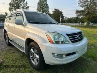2005 Lexus GX 470 z VIN JTJBT20X550071546, wystawiony jako Copart lot #60376405 z przebiegiem 202 167 mil mil oraz Czysty tytuł • Clean title. Historia ofert i sprzedaży dostępna na DreamBid. Obrazek 1.