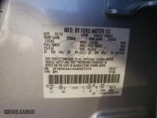 2010 Ford Edge Sport with VIN 2FMDK4AC5ABB27219, listed as a Copart auction lot 86805554 with 179,242 mi miles and Salvage Title. Bid and sale history available at carsss.com. Image 16.