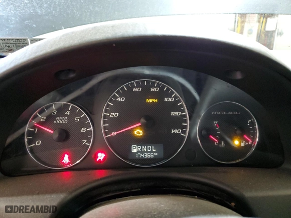 2007 Chevrolet Malibu LT w/2LT with VIN 1G1ZT58N37F188475, listed as a Copart auction lot 50409005 with 174,366 mi miles and Salvage Title. Bid and sale history available at carsss.com. Image 9.