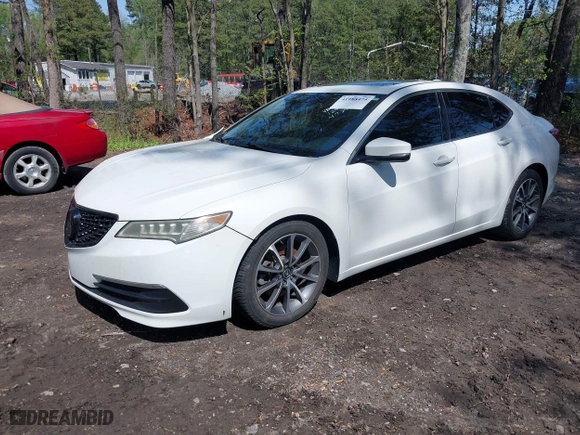 2015 Acura TLX V6 Tech with VIN 19UUB2F55FA012062, listed as a IAAI auction lot 41988475 with 187,002 mi miles. Bid and sale history available at carsss.com. Image 2.