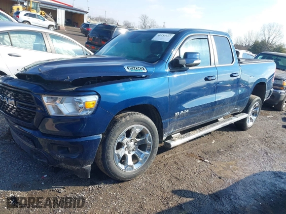 2022 Ram 1500 Big Horn z VIN 1C6RRFBG7NN423072, wystawiony jako IAAI lot #41531127 z przebiegiem 41 347 mil mil oraz . Historia ofert i sprzedaży dostępna na DreamBid. Obrazek 2.