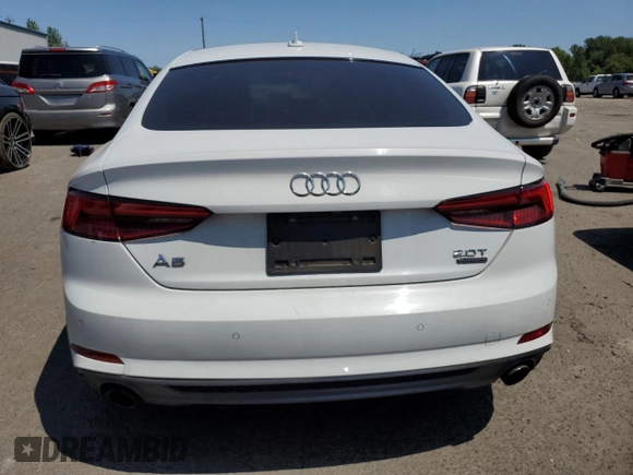 2018 Audi A5 Sportback Premium Plus with VIN WAUENCF57JA009315, listed as a Copart auction lot 58626173 with 63,183 mi miles. Bid and sale history available at carsss.com. Image 6.