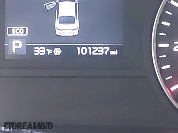 2019 Kia Optima LX with VIN 5XXGT4L38KG360993, listed as a IAAI auction lot 41561143 with 101,237 mi miles. Bid and sale history available at carsss.com. Image 15.