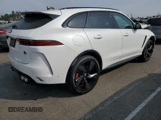 2023 Jaguar F-Pace SVR with VIN SADCZ2EE4PA708358, listed as a Copart auction lot 72276874 with 17,889 mi miles and Salvage Title. Bid and sale history available at DreamBid. Image 3.