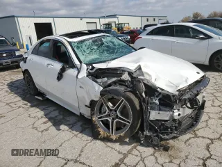 2020 Mercedes-Benz C 43 AMG with VIN 55SWF6EB7LU333645, listed as a Copart auction lot 78242914 with Not provided miles and Salvage title. Bid and sale history available at DreamBid. Image 4.