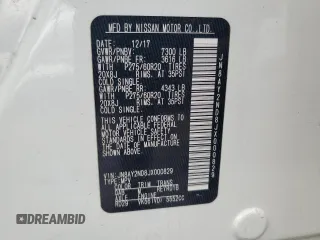 2018 Nissan Armada SL z VIN JN8AY2ND8JX000829, wystawiony jako Copart lot #50825135 z przebiegiem 112 899 mil mil oraz Szkoda całkowita • Salvage title. Historia ofert i sprzedaży dostępna na DreamBid. Obrazek 13.