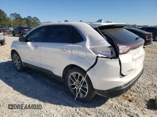 2017 Ford Edge Titanium with VIN 2FMPK4K88HBC47677, listed as a Copart auction lot 50040085 with 37,522 mi miles and Salvage Title. Bid and sale history available at carsss.com. Image 2.