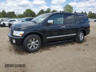2006 Infiniti QX56 z VIN 5N3AA08C06N813207, wystawiony jako Copart lot #55966085 z przebiegiem 231 458 mil mil oraz Szkoda całkowita • Salvage title. Historia ofert i sprzedaży dostępna na DreamBid. Obrazek 1.