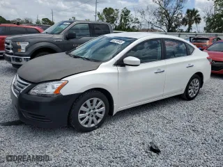 2013 Nissan Sentra SV with VIN 3N1AB7AP3DL667501, listed as a Copart auction lot 52216945 with 158,247 mi miles and Salvage Title. Bid and sale history available at carsss.com. Image 1.