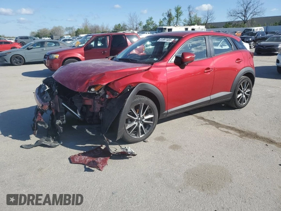 2017 Mazda CX-3 Touring z VIN JM1DKDC75H0170331, wystawiony jako Copart lot #51997455 z przebiegiem 141 405 mil mil oraz Szkoda całkowita • Salvage title. Historia ofert i sprzedaży dostępna na DreamBid. Obrazek 1.
