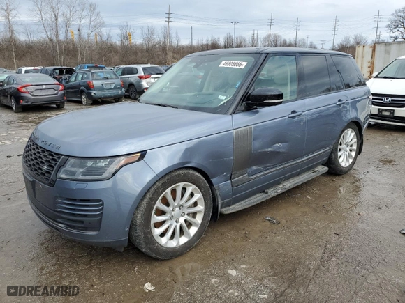 2020 Land Rover Range Rover HSE with VIN SALGS2RU5LA409208, listed as a Copart auction lot 46305655 with 108,231 mi miles and Salvage Title. Bid and sale history available at carsss.com. Image 1.