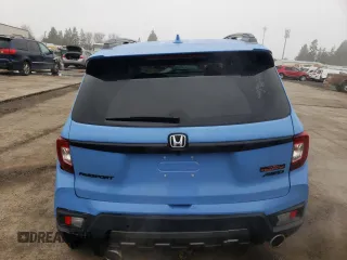 2024 Honda Passport TrailSport z VIN 5FNYF8H65RB013169, wystawiony jako Copart lot #87853385 z przebiegiem 2 841 mil mil oraz Szkoda całkowita • Salvage title. Historia ofert i sprzedaży dostępna na DreamBid. Obrazek 6.