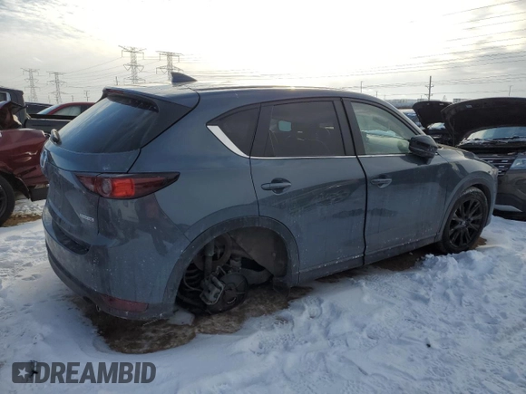 2021 Mazda CX-5 Touring with VIN JM3KFBCM0M0395988, listed as a Copart auction lot 45539925 with 39,889 mi miles and Salvage Title. Bid and sale history available at carsss.com. Image 3.