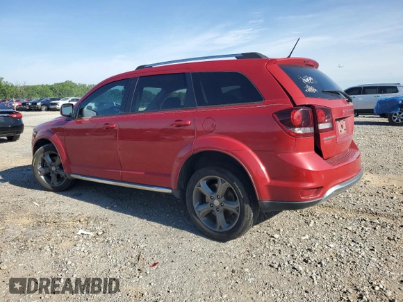 2017 Dodge Journey Crossroad Plus with VIN 3C4PDCGB7HT545025, listed as a Copart auction lot 55973435 with 133,766 mi miles and Salvage title. Bid and sale history available at DreamBid. Image 2.