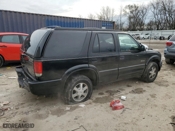 1998 Oldsmobile Bravada with VIN 1GHDT13W9W2730673, listed as a Copart auction lot 80996524 with 126418 miles and Non Repairable. Bid and sale history available at carsss.com. Image 3.